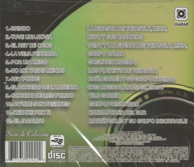 Mejores Exitos De Tierra Caliente (CD Varios Artistas) CDCC2292