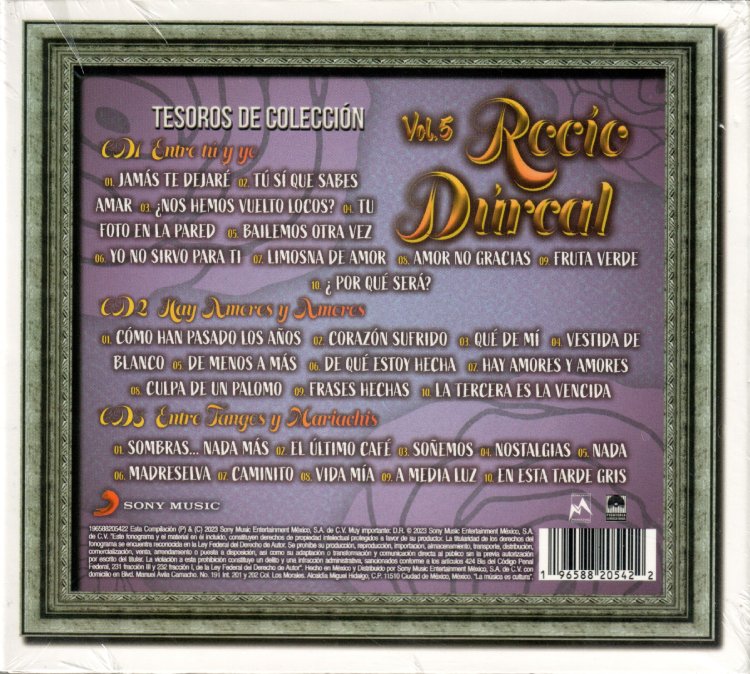 Rocio Durcal 3cd Entre Tu Y Yo Tesoros De Coleccion Smem 82054 Musica Tierra Caliente 1119