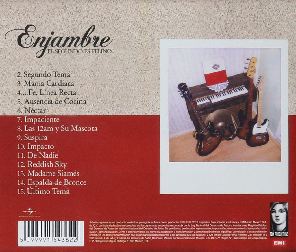 Enjambre (CD El Segundo Es Felino) UMGX5436 Musica Tierra Caliente