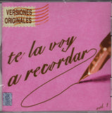 Te La Voy A Recordar (CD Vol#1 Versiones Originales) SMEM-560630 OB