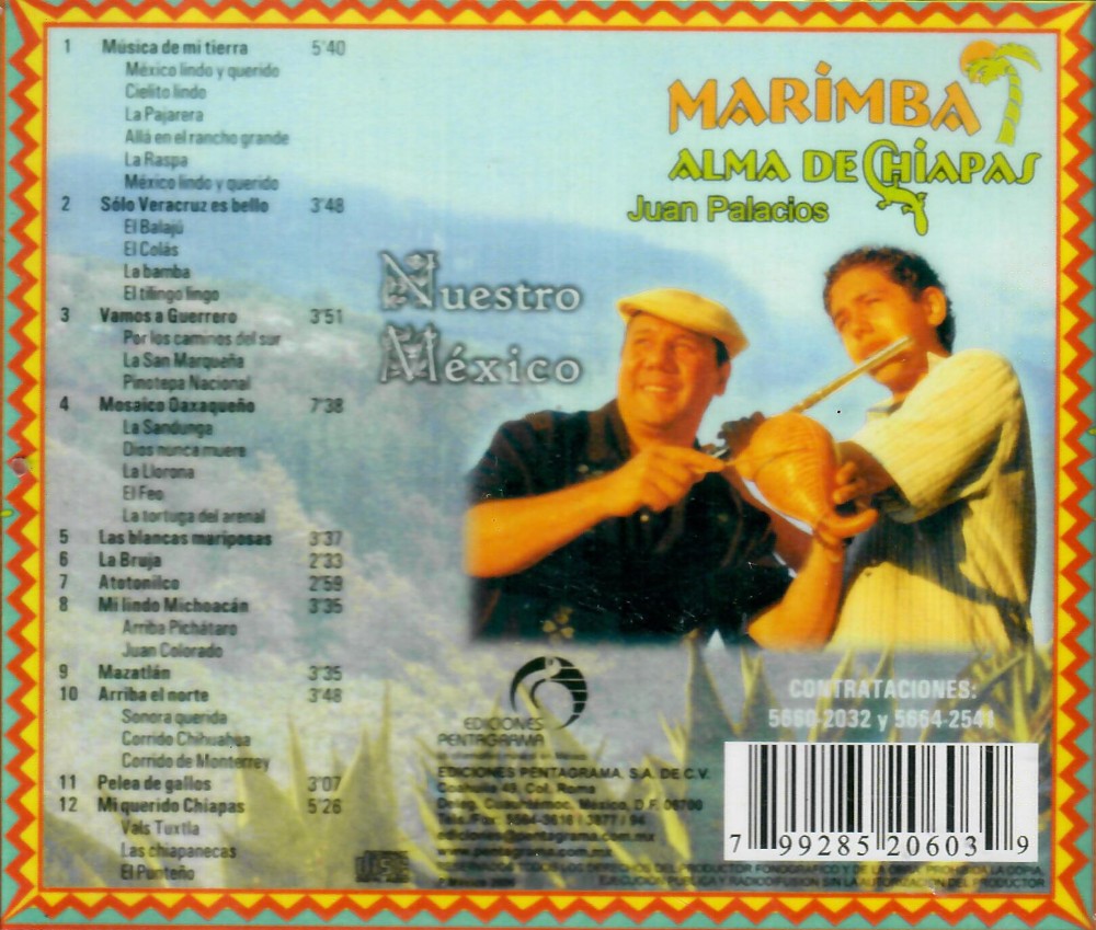 Marimba Alma de Chiapas (CD Nuestro Mexico) PCD603 N/AZ Musica
