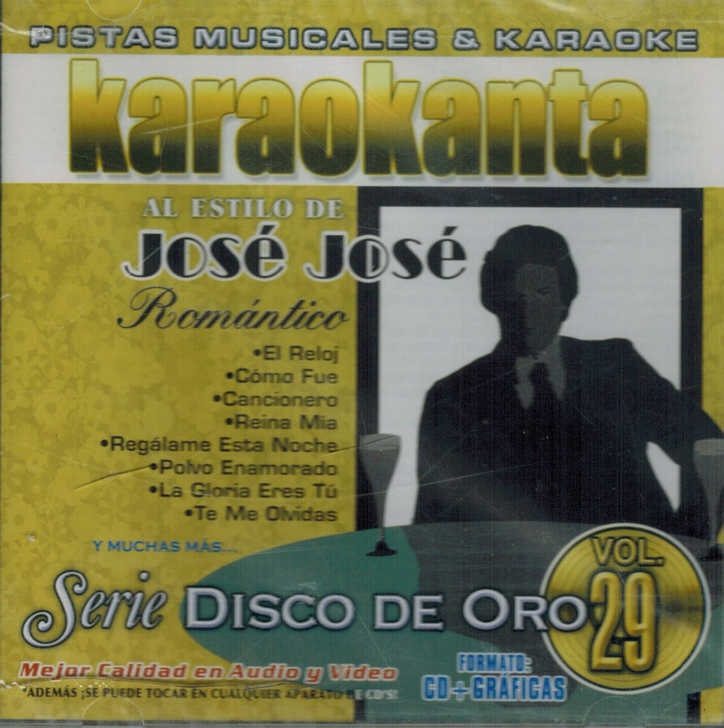 Jose Jose CD Karaokanta Volumen 29 Jade 172926 Musica Tierra