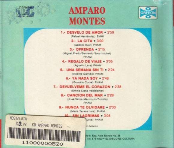 Amparo Montes (CD Nostalgia) 25CDN-520