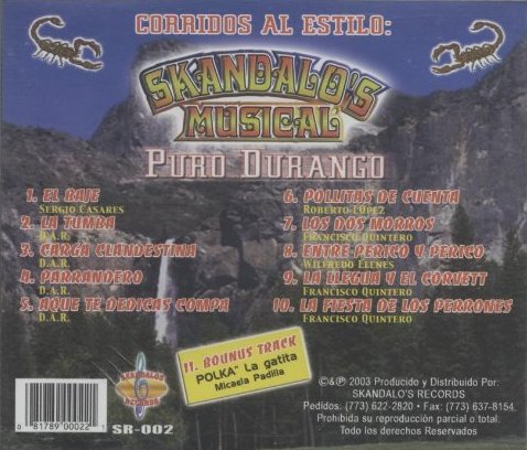 Skandalos Musical (CD Hoy Con Ustedes) SR-90002