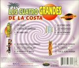 Los Cuatro Grandes De La Costa (CD Vol#3 Cumbieros, Luz Verde, Mar Azul, Domingo Valdivia) AMS-3013