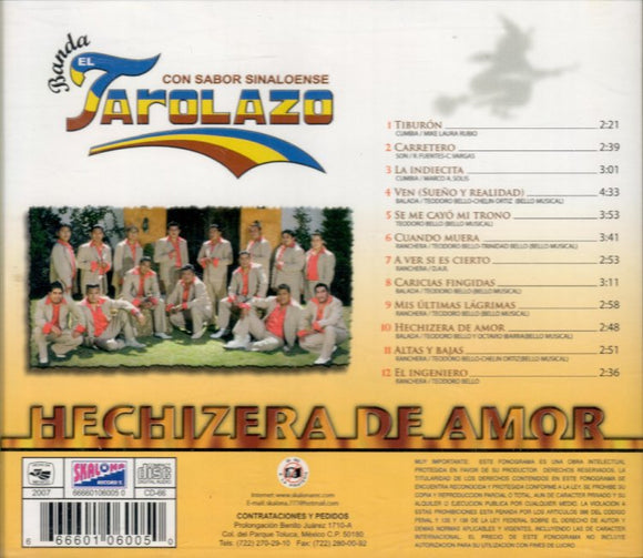 Tarolazo Banda El (CD Hechizera del Amor) SKRS-66