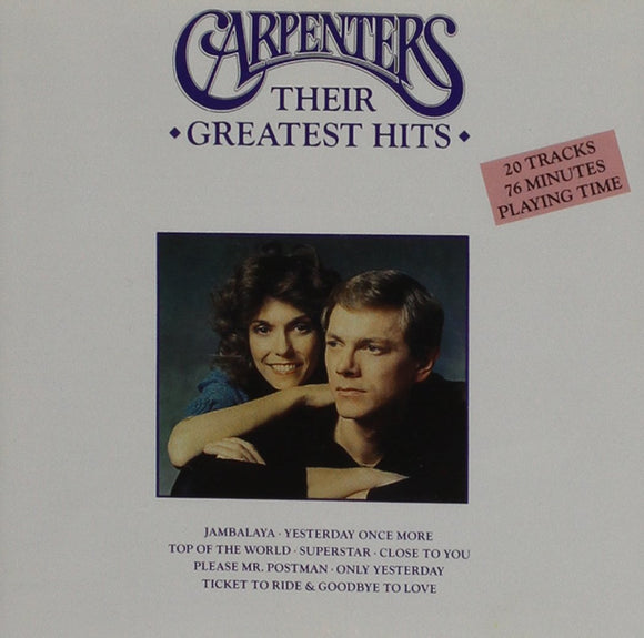 Carpenters (CD Their Greatest Hits) A&M-7078 'USADO