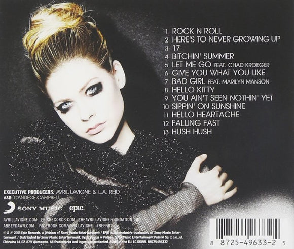 Avril Lavigne (CD Rock N Roll Explicit Lyrics) SMEM-49633