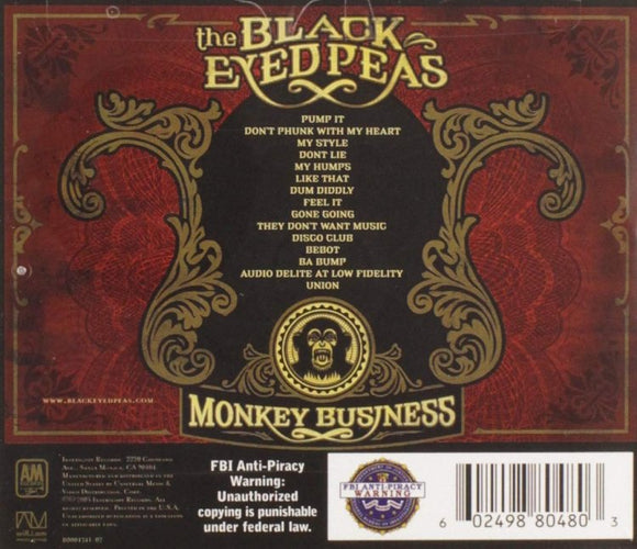 Black Eyed Peas (CD Monkey Business) A&M-80480