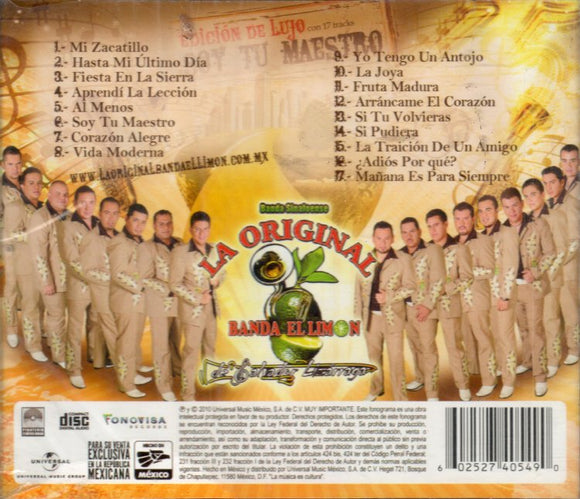 Limon La Original Banda de Salvador Lizarraga (CD Soy tu Maestro Edicion de Lujo) UMGX-40549