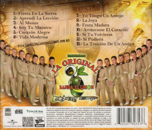 Limon La Original Banda de Salvador Lizarraga (CD Soy tu Maestro) UMGX-30353