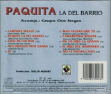 Paquita La Del Barrio (CD Acompañada por: Grupo Oro Negro) Cdp-928 N/AZ