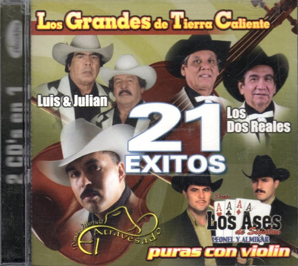 Los Grandes De Tierra Caliente (CD 21 Exitos Puras con Violin) DVCD-029 