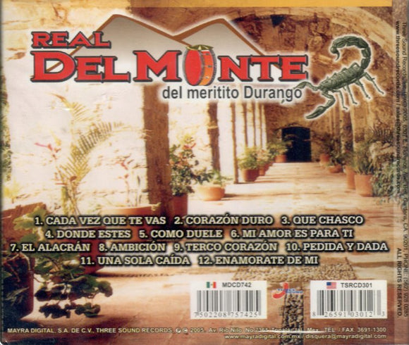 Real del Monte Banda (CD Cada Ves Que Te Vas) TSRCD-301