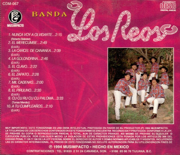 Reos Banda Los (CD Nunca Voy A Olvidarte) CDM-067