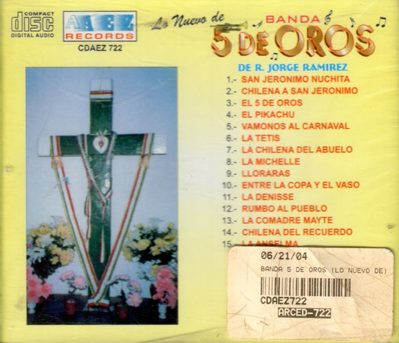 Cinco De Oros Banda (CD Lo Nuevo De) CDAEZ-722