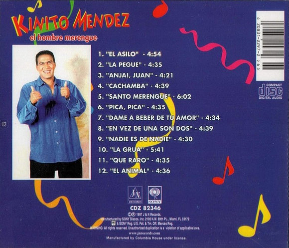 Kinito Mendez (CD El Hombre Merengue) CDZ-82346