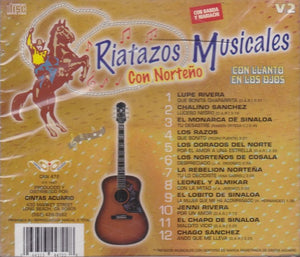 Riatazos Musicales (CD Vol#2 Con Llanto En Los Ojos, Norteño) CAN-472