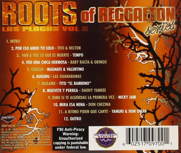 Roots Of Reggaeton (CD Vol#2 Las 9 Plagas La Epidemnia) UMD-9700