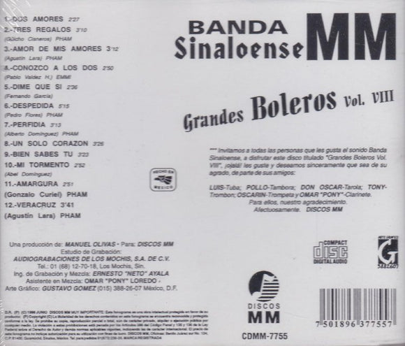 MM Banda Sinaloense (CD Vol#8 Grandes Boleros) CDMM-7755