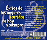Mejores Corridos de Hoy Y Siempre, Exitos de (CD Varios Artistas Originales) WEAX-10956