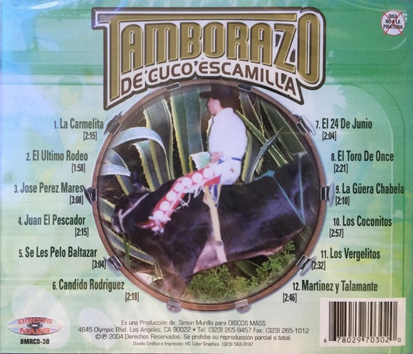 Tamborazo De Cuco Escamilla (CD La Carmelita) DMRCD-30