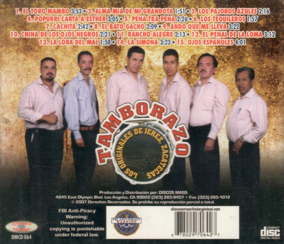 Tamborazo Originales Jerez, Zac. (CD Rancho Alegre) DMCD-064
