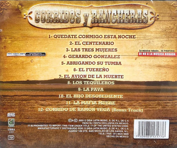 Sol, Banda Del (CD Corridos y Rancheras) LIBRA-177