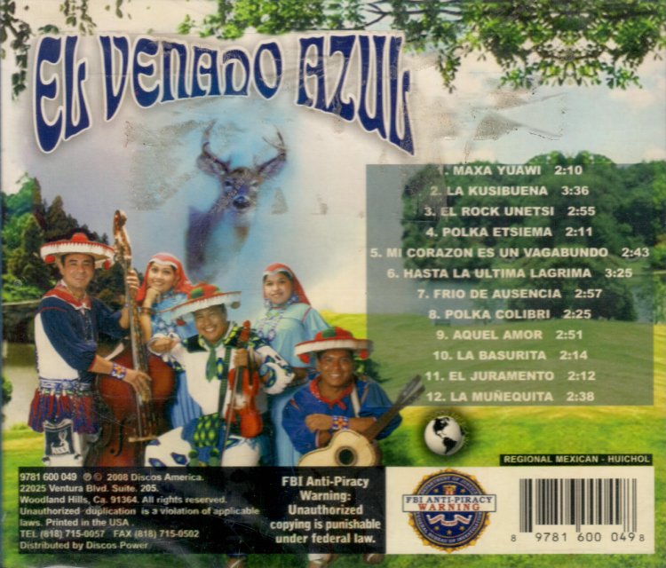 Venado Azul (Enhanced CD Mi Corazon Es Un Vagabundo) DA-0498 – Musica ...