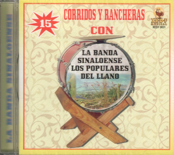 Populares Del Llano Banda (CD 15 Corridos Y Rancheras) XEDF-0031