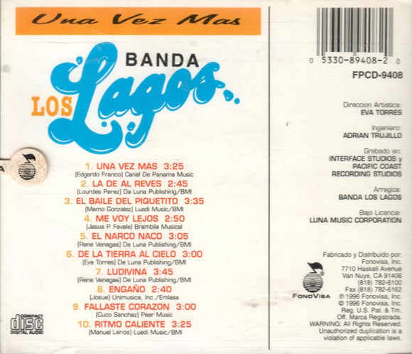 Lagos Banda (CD Una Vez Mas) Clur-248 * FPCD-9408
