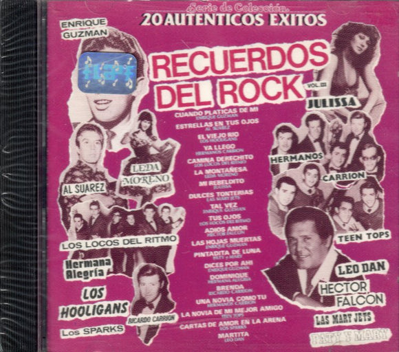 Recuerdos del Rock (CD Vol#3 20 Autenticos Exitos) CDDE-10625