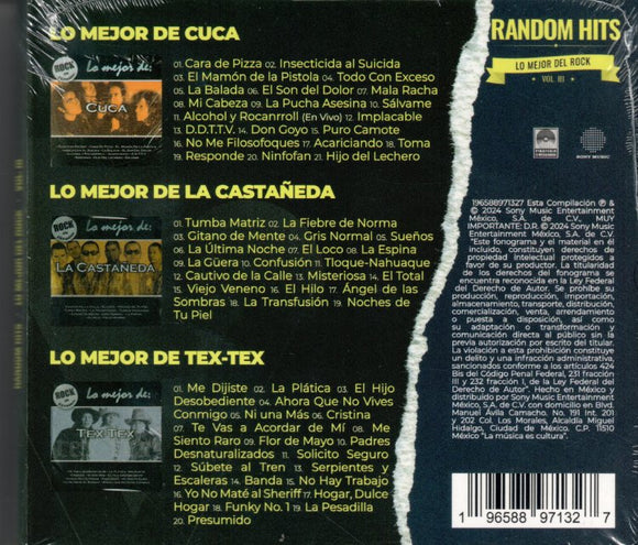 CUCA, CASTANEDA, TEX-TEX (3CD Vol#3 Random Hits) SMEM-89713