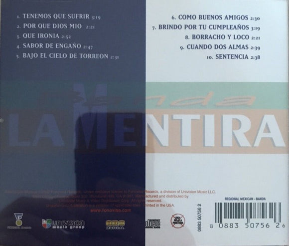 Mentira Banda La (CD Boleros... Con Amor) UMVD-50756