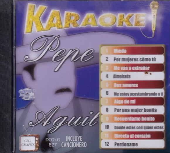 Pepe Aguilar (CD Karaoke Miedo) DCO+G-827