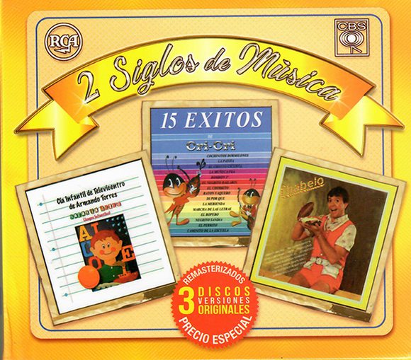 2 Siglos De Musica (3CD Cia Infantil De Televicentro, Cri Cri Y Chabelo) Sony-594238