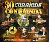 30 Corridos Con Banda (3CD Varias Bandas Versiones Originales) Power-900724 Ob N/AZ "USADO"