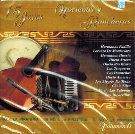 15 Joyas Nortenas y Rancheras (CD Varios Artistas Vol. 6) CDSE-499498