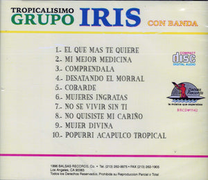 Tropicalisimo Grupo Iris (CD Con Banda El Que Mas Te Quiere) BRCD-142