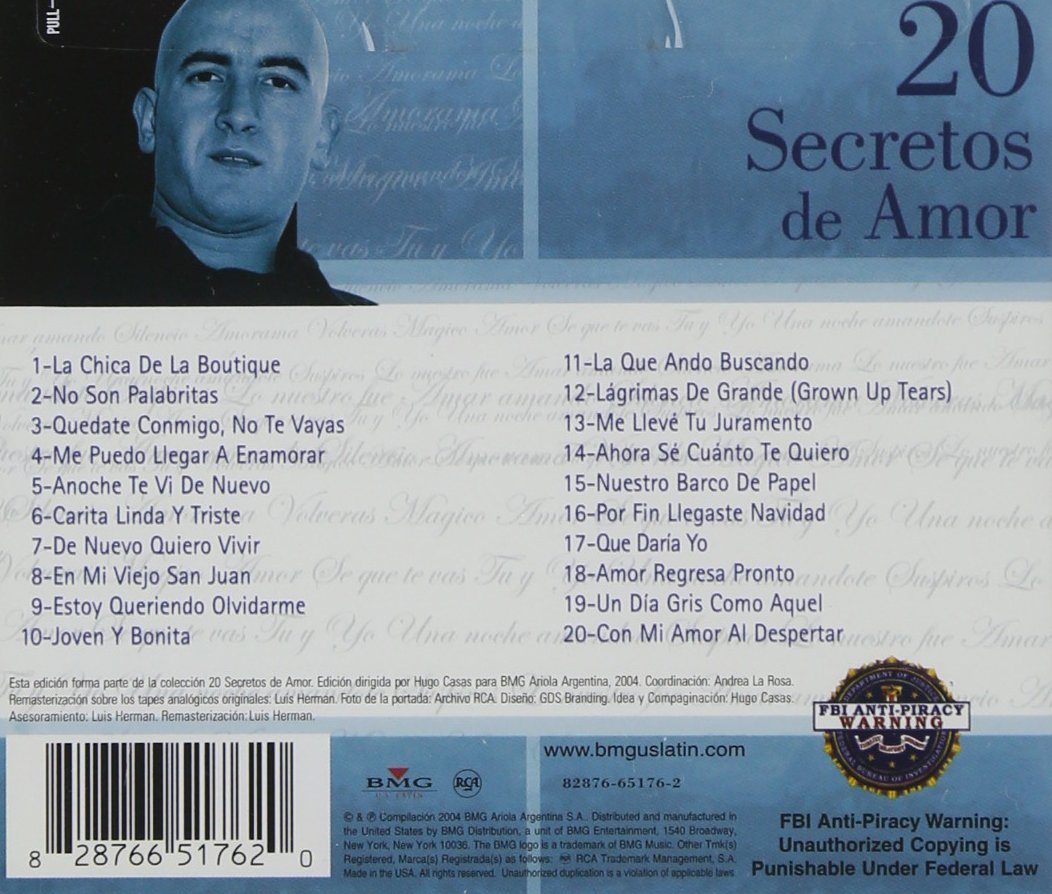 Heleno CD 20 Secretos De Amor BMG 65176 OB N AZ Musica Tierra