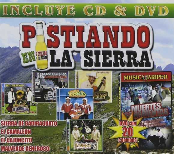 Pistiando En La Sierra (CD-DVD Varios Artistas, Musica y Jaripeo) VECD-555 OB N/AZ