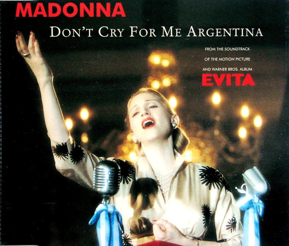 Madonna (CD Don't Cry for Me Argentina: The Dance Mixes) SN-438302 – Musica  Tierra Caliente