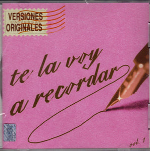 Te La Voy A Recordar (CD Vol#1 Versiones Originales) SMEM-560630 OB