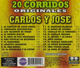 Carlos y Jose (CD 20 Corridos Originales) DD-012