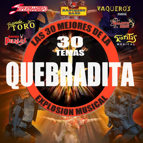 Explosion Musical Las 30 Mejores De La Quebradita (3CD Varios Grupos) Powe-900321