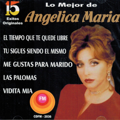Angelica Maria (CD Lo mejor de 15 Exitos, con Mariachi) Cdfm-2036