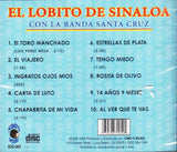 Lobito De Sinaloa (CD El Toro Manchado, Banda Santa Cruz) KM-005 CH