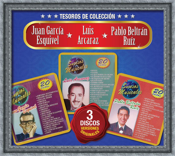 Luis Arcaraz, J. Garcia Esquivel, Pablo Beltran R. (3CD Tesoros de Coleccion) 96041