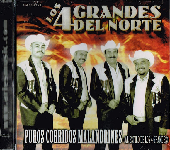 4 Grandes del Norte (CD Puros Corridos Malandrines) AME-4371 OB