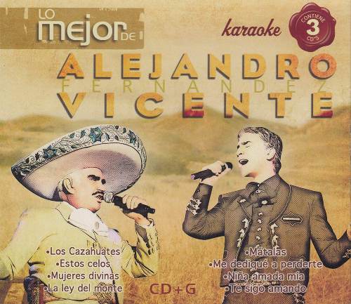 Vicente Fernandez Alejandro Fernandez (Lo Mejor KARAOKE 3CDs) #CDKAR-510318